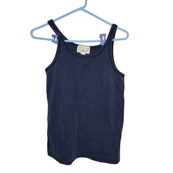 Vintage 1980s Ralph Lauren Authentic Roughwear Navy Blue Tank Top Large - Picture 1 of 5